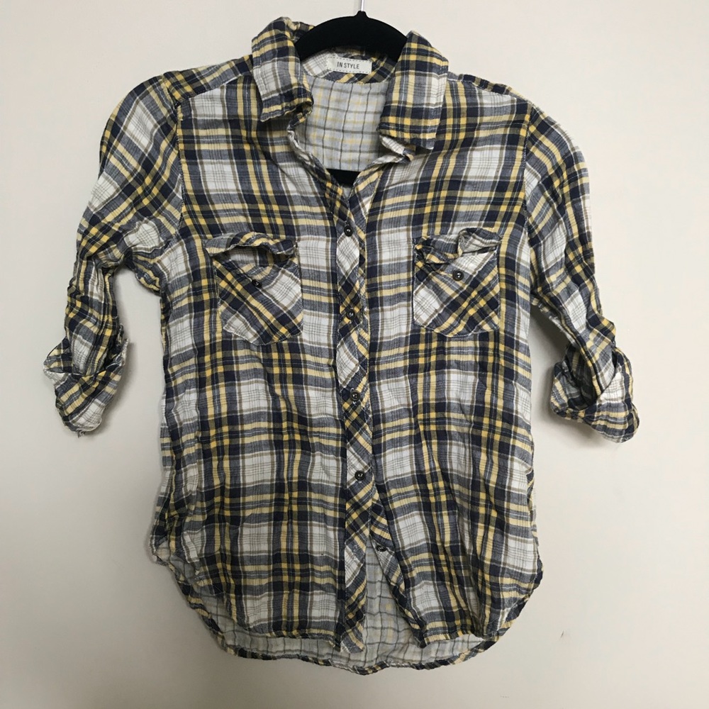 Women’s In Style Small Plaid Flannel